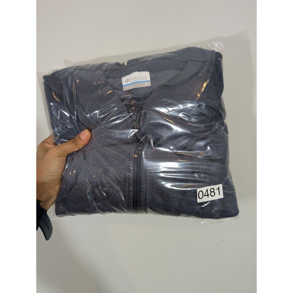 Columbia Womens Navy Full Zip Cropped Sweatshirt Sz 3X Outdoor Hiking Training - Picture 8 of 8